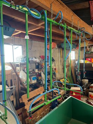 a room with a lot of tools in it