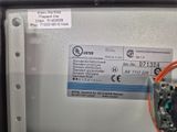 an image of a close up of a machine with a label on it