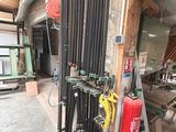 a picture of a room with a bunch of pipes on the wall