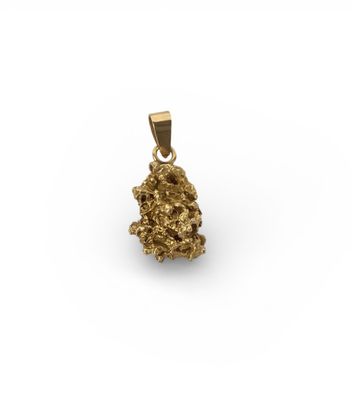 Pendentif formé d’une pépite naturelle en or 18k - Photo 1
