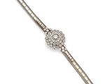 un bracelet en diamants et argent, signé Cartier