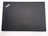 a black mouse pad with a white logo on it