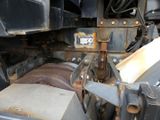 a close up of a truck with a number plate on the back of it