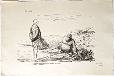 dessin représentant un homme et une femme assis sur une plage