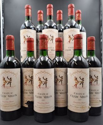 12 Bts CHATEAU CLERC MILON(ME a mieux,ea,efs,ctrea,cla) 5 GC…