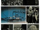 an image of a collage of photos of a man in a top hat
