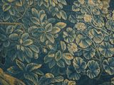 a picture of a blue and white wallpaper with a bird on it