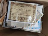 a box with a lot of mail inside of it