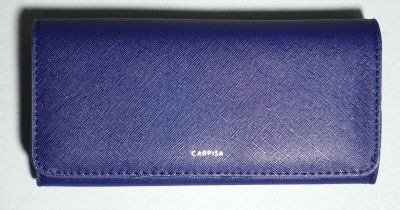 CARPISA Pochette en simili cuir bleu