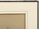 a picture of a cat sitting on a window sill