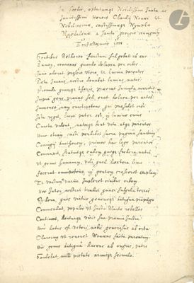 an old manuscript with a black ink writing on a white background