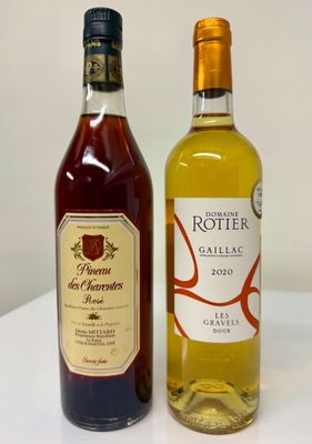 2 bouteilles : - Domaine Rotier, Les Gravels doux, Gaillac, …