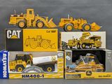 a lot of toy vehicles that are on display
