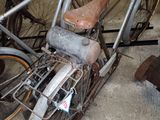 a bike that is parked in a garage