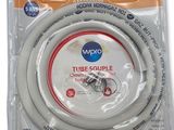 un gros plan d'un tube blanc sur lequel figure une ligne rouge