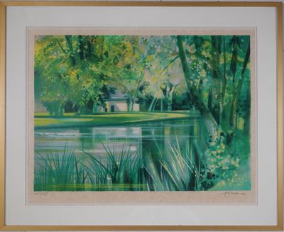 CAMILLE HILAIRE (1916-2004) La maisonnette au bord de la riv…