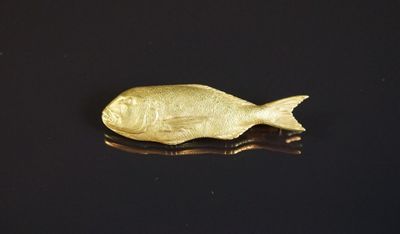 un poisson rouge qui flotte dans l'eau