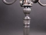 silver plated candelabra with four arms and four lights