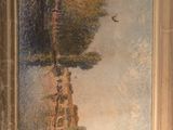 an image of a painting of a tree with a bird in the sky