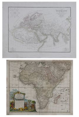 deux cartes du monde, l'une représentant l'Inde et l'autre l'Asie