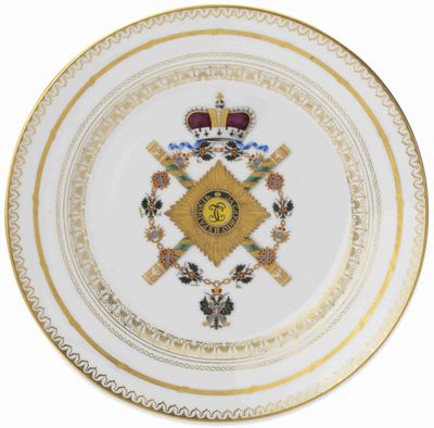 Assiette EN Porcelaine DU Service DU MarÉChal-Prince Bariati…