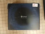 a black box with a picture of a black cat on it