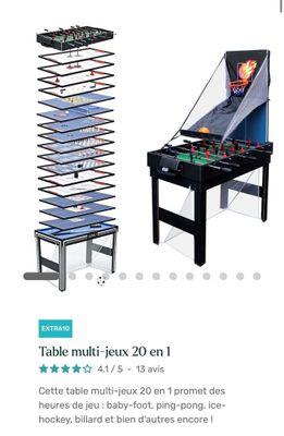 table multi-jeux 20 en 1 - table multi-jeux 20 en 1 - table multi-jeux 20 en 1 - table multi-jeux 20 en 1