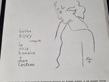 a drawing of a woman holding a cigarette in her hand