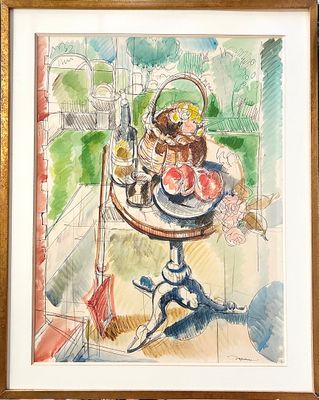 Jacques DESPIERRE (1912-1995). Nature morte aux fruits et gu…