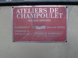 a sign on the side of a building that says ateliers de champpouett