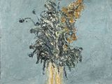 une peinture de fleurs dans un vase sur une table