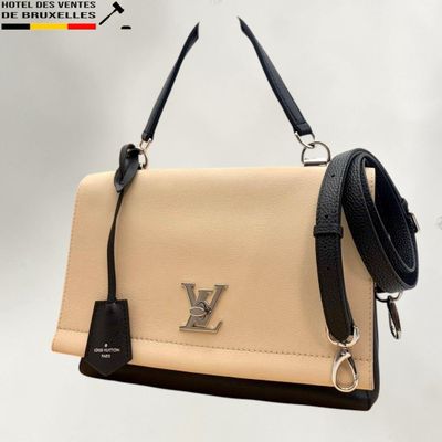 louis vu vu bag in beige and black