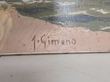 a picture of a painting on a white table