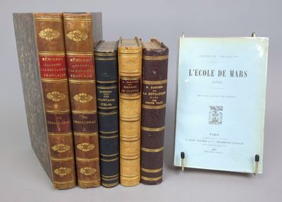 Lot de 5 ouvrages classiques sur la Révolution, en 6 volumes…
