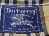 burberry ' s made in england logo on a plaid jacket