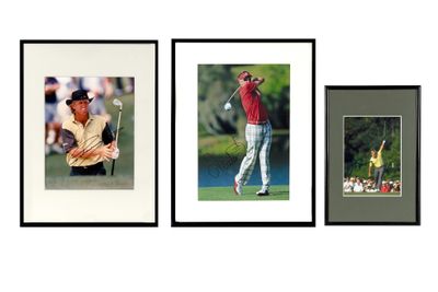 GOLF Autographes Ensemble de 3 photos signées - Photo 1