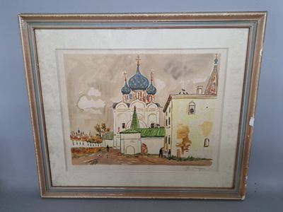 Yves BRAYER (1907-1990) Eglise orthodoxe