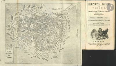une vieille carte de la ville de Paris avec un plan de la ville
