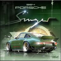 A partir de 10h00 : Tableau PORSCHE 911 singer, original N°1 par l'Art