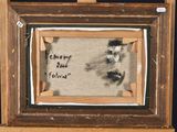 an image of a picture of a cat in a frame with writing on it