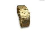 une image d'une montre-bracelet en or sur fond blanc