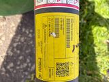 a sticker on the back of a fire hydrant