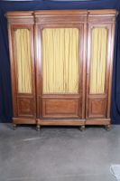 Grande bibliothèque ou armoire de présentation en acajou et …