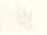un dessin représentant un personnage de Pokémon sur une feuille de papier