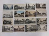 an old photo of a bunch of old postcards of buildings