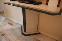 Console en marbre, travail contemporain Dim 127 x80, prof : … (photo 2)