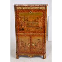 GILBERT. (Attribué à). SPECTACULAIRE SECRETAIRE LOUIS XVI à … (photo 2)