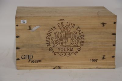 6 Bouteilles de Château d'Yquem 1997 en Caisse en Bois - Photo 1