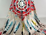 an image of a blanket with a native design on it