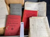 a lot of books that are sitting on a table